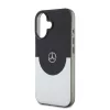 Mercedes PC/TPU Double Layer MagSafe iPhone 16 tok – Fekete/Ezüst