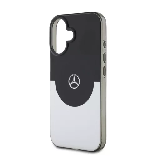 Mercedes PC/TPU Double Layer MagSafe iPhone 16 tok – Fekete/Ezüst