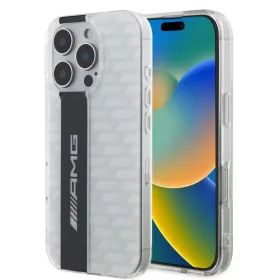 AMG Carbon Pattern iPhone 16 Pro Max tok – Fehér