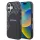 AMG Rhombs MagSafe iPhone 16 Plus tok – Fekete/Piros