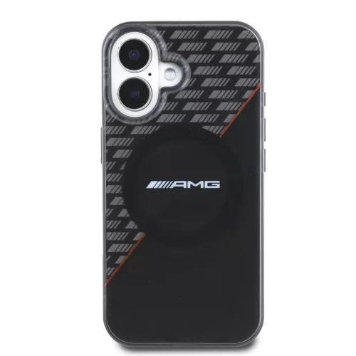 AMG Rhombs MagSafe iPhone 16 Plus tok – Fekete/Piros
