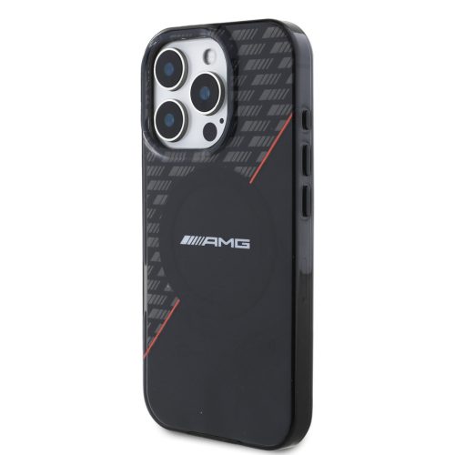 AMG Rhombs MagSafe iPhone 16 Pro tok – Fekete/Piros