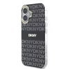 DKNY PC/TPU Repeat Pattern Tonal Stripe Magsafe tok, iPhone 16 - fekete