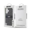 DKNY PC/TPU Repeat Pattern Tonal Stripe Magsafe tok, iPhone 16 - fekete