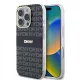 DKNY PC/TPU Repeat Pattern Tonal Stripe Magsafe tok, iPhone 16 Pro - fekete