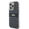 DKNY PC/TPU Repeat Pattern Tonal Stripe Magsafe tok, iPhone 16 Pro - fekete