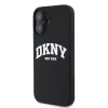 DKNY Liquid Silicone Arch Logo MagSafe tok, iPhone 16 - fekete