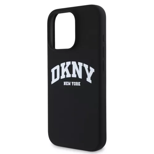 DKNY Liquid Silicone Arch Logo MagSafe tok, iPhone 16 Pro - fekete