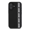DKNY 3D Rubber Repeat Logo Line tok, iPhone 16 - fekete