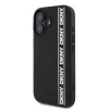 DKNY 3D Rubber Repeat Logo Line tok, iPhone 16 - fekete