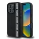 DKNY 3D Rubber Repeat Logo Line tok, iPhone 16 Pro Max - fekete