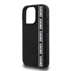 DKNY 3D Rubber Repeat Logo Line tok, iPhone 16 Pro Max - fekete