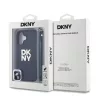 DKNY PU Leather Stack Logo Wrist Strap tok, iPhone 16 - fekete