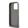 DKNY PU Leather Checkered Pattern and Stripe tok, iPhone 16 Pro - bézs