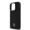 DKNY PU Leather Stack Logo Magsafe tok, iPhone 16 Pro - fekete