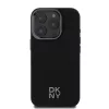 DKNY PU Leather Stack Logo Magsafe tok, iPhone 16 Pro Max - fekete