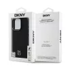 DKNY PU Leather Stack Logo Magsafe tok, iPhone 16 Pro Max - fekete