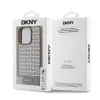 DKNY PU Leather Repeat Pattern Bottom Stripe MagSafe tok, iPhone 16 Pro Max - barna