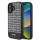 DKNY PU Leather Repeat Pattern Bottom Stripe MagSafe tok, iPhone 16 Plus - fekete