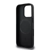 DKNY PU Leather Repeat Pattern Bottom Stripe MagSafe tok, iPhone 16 Pro Max - fekete