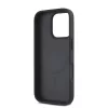 DKNY PU Leather Repeat Pattern Stack Logo MagSafe tok, iPhone 16 Pro Max - fekete