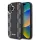 DKNY PU Leather Checkered Pattern Magsafe tok, iPhone 16 Plus - fekete
