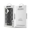 DKNY PU Leather Checkered Pattern Magsafe tok, iPhone 16 Plus - fekete
