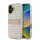 DKNY PU Leather Repeat Pattern Tonal Stripe tok, iPhone 16 Plus - rózsaszín
