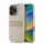 DKNY PU Leather Repeat Pattern Tonal Stripe tok, iPhone 16 Pro Max - rózsaszín