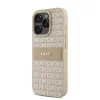 DKNY PU Leather Repeat Pattern Tonal Stripe tok, iPhone 16 Pro Max - rózsaszín