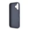 DKNY PU Leather Repeat Pattern Tonal Stripe tok, iPhone 16 - kék