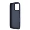DKNY PU Leather Repeat Pattern Tonal Stripe tok, iPhone 16 Pro - kék
