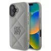 DKNY PU Leather Quilted Stack Logo tok, iPhone 16 Plus - szürke