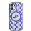 Karl Lagerfeld IML Monogram K&CH Heads MagSafe iPhone 16 tok – lila