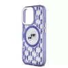 Karl Lagerfeld IML Monogram K&CH Heads MagSafe iPhone 16 Pro Max tok – lila