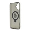 Karl Lagerfeld Ringstand Karl and Choupette MagSafe tok, iPhone 16 - fekete