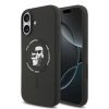 Karl Lagerfeld Liquid Silicone Karl and Choupette MagSafe tok, iPhone 16 - fekete