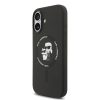 Karl Lagerfeld Liquid Silicone Karl and Choupette MagSafe tok, iPhone 16 - fekete