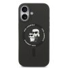 Karl Lagerfeld Liquid Silicone Karl and Choupette MagSafe tok, iPhone 16 - fekete