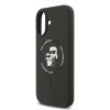 Karl Lagerfeld Liquid Silicone Karl and Choupette MagSafe tok, iPhone 16 - fekete