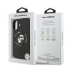 Karl Lagerfeld Liquid Silicone Karl and Choupette MagSafe tok, iPhone 16 - fekete