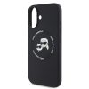 Karl Lagerfeld Liquid Silicone K&CH Heads MagSafe tok, iPhone 16 - fekete