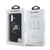 Karl Lagerfeld Liquid Silicone K&CH Heads MagSafe tok, iPhone 16 - fekete