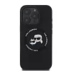 Karl Lagerfeld Liquid Silicone K&CH Heads MagSafe tok, iPhone 16 Pro Max - fekete