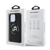 Karl Lagerfeld Liquid Silicone K&CH Heads MagSafe tok, iPhone 16 Pro Max - fekete