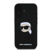 Karl Lagerfeld Liquid Silicone Karl Head MagSafe iPhone 16 tok – fekete