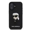 Karl Lagerfeld 3D Rubber Ikonik iPhone 16 tok – fekete