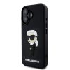 Karl Lagerfeld 3D Rubber Ikonik iPhone 16 tok – fekete