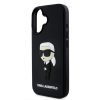 Karl Lagerfeld 3D Rubber Ikonik iPhone 16 tok – fekete