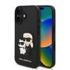 Karl Lagerfeld PU Saffiano Karl and Choupette tok, iPhone 16 - fekete